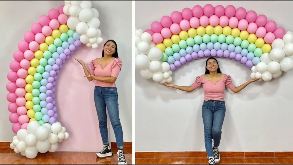 Cómo hacer un arco iris con globos para decorar tu fiesta 6 Cómo hacer un arco iris con globos para decorar tu fiesta