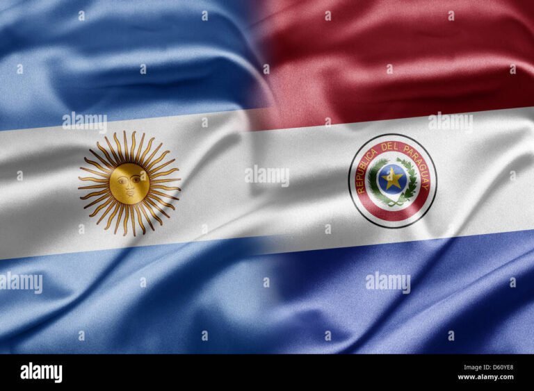 banderas de argentina y brasil entrelazadas