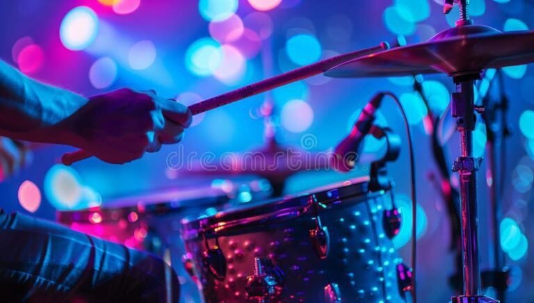 Quién fue el baterista de Foo Fighters que falleció recientemente 8 baterista tocando en un escenario iluminado