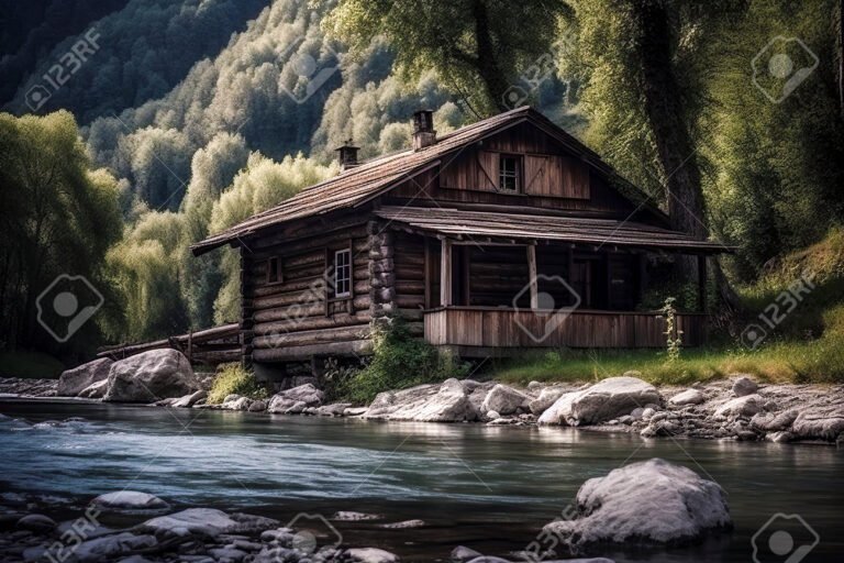 cabana acogedora junto al rio