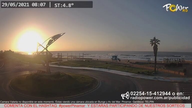 camara en vivo del mar argentino