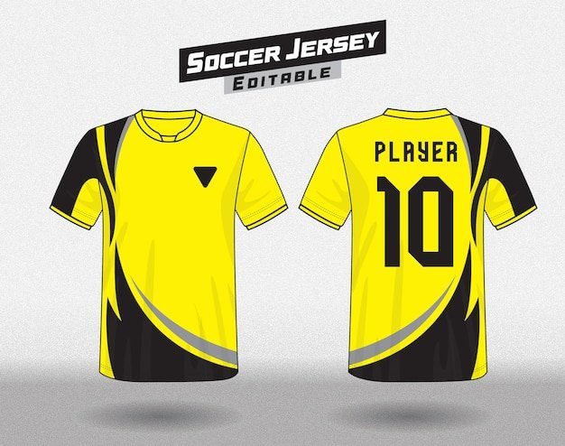 Cómo crear diseños atractivos para camisetas de fútbol amarillas y negras