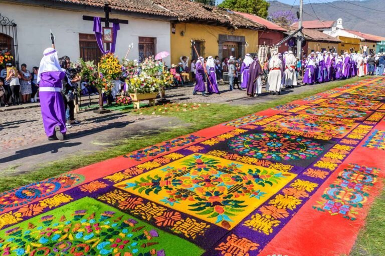 celebracion de semana santa en la calle 1