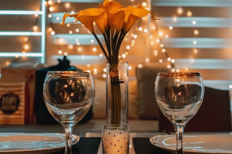 cita romantica en un entorno encantador