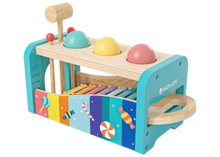 coloridos juguetes de madera para bebes 1