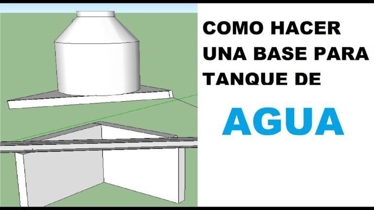 Cómo hacer una base para un tanque de agua de forma segura 12 construccion de base para tanque de agua