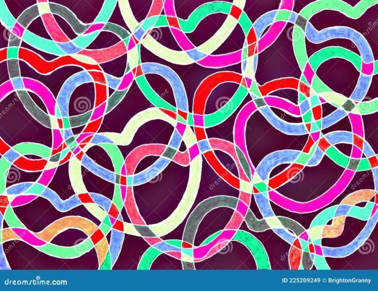 corazones entrelazados en un fondo colorido 1