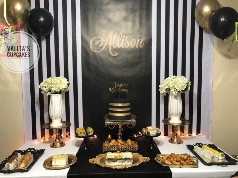 Cómo decorar una fiesta de cumpleaños en blanco y negro 24 decoracion de fiesta en blanco y negro