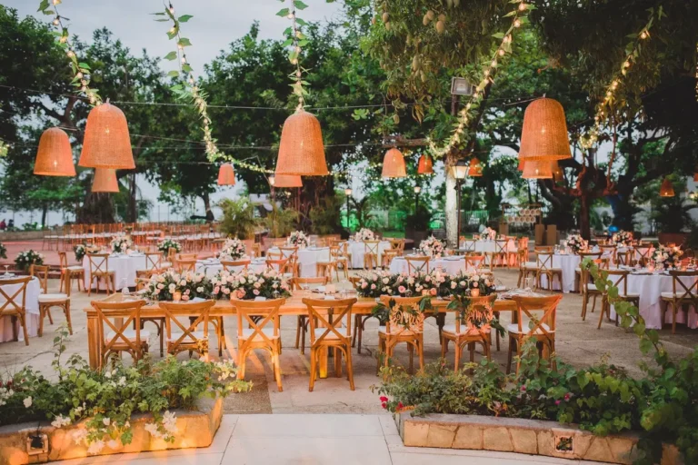 decoracion elegante de eventos al aire libre
