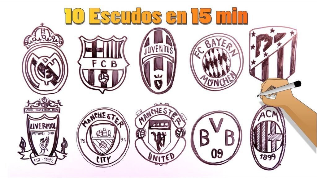 Cómo dibujar escudos de fútbol fácilmente Guía paso a paso 7 Cómo dibujar escudos de fútbol fácilmente Guía paso a paso