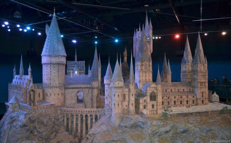 escena magica del castillo de hogwarts