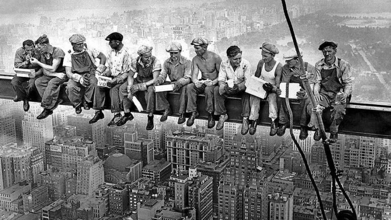 fotografia iconica de nueva york en blanco y negro