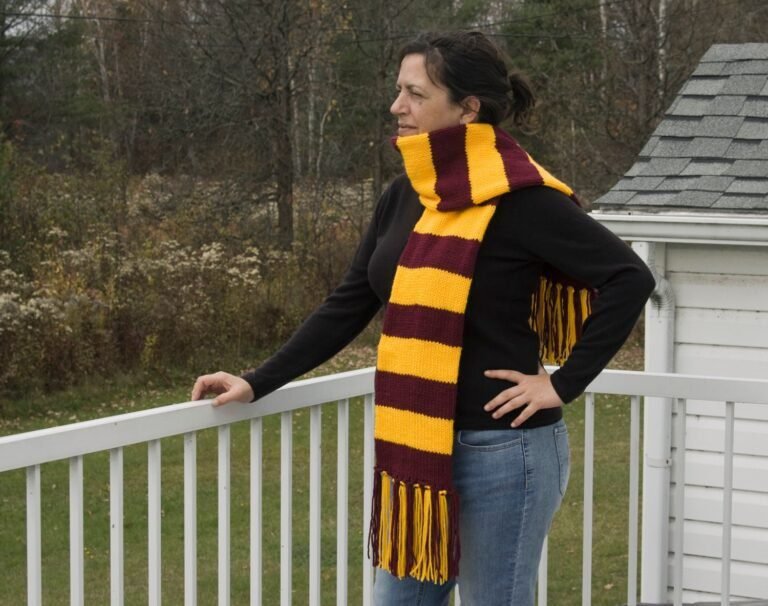 gente con bufandas de casas de harry potter