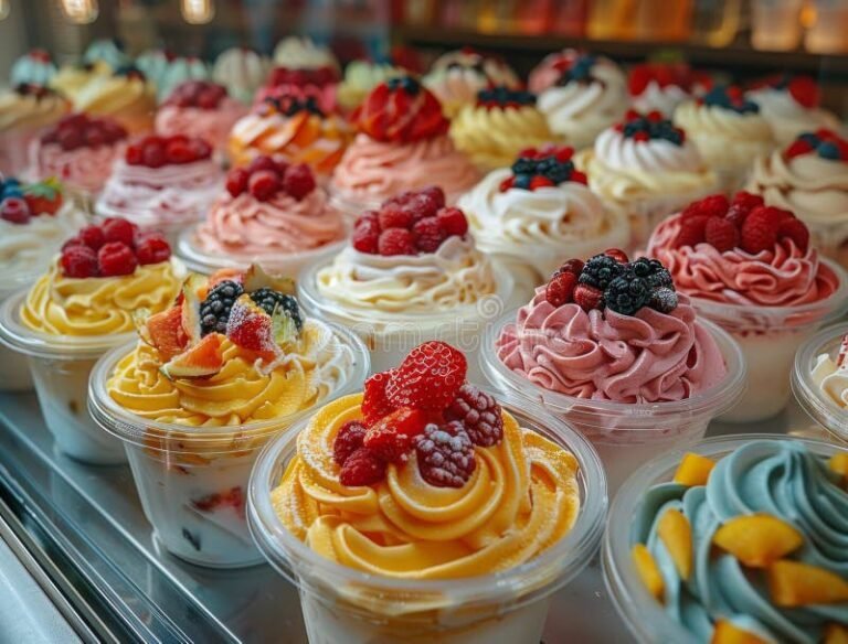 Dónde encontrar los mejores helados de Bajo Cero en San Lorenzo 17 helados coloridos en una vitrina tentadora