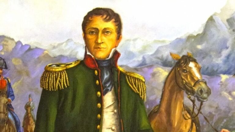 ilustracion colorida de manuel belgrano