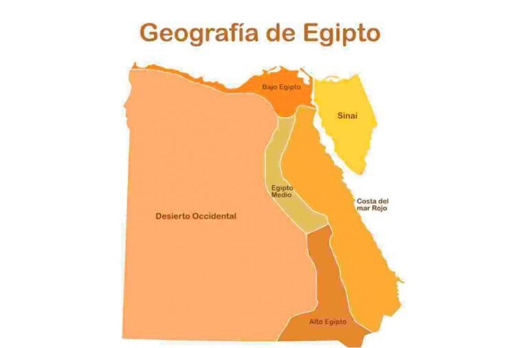 mapa antiguo de egipto dividido en regiones 1
