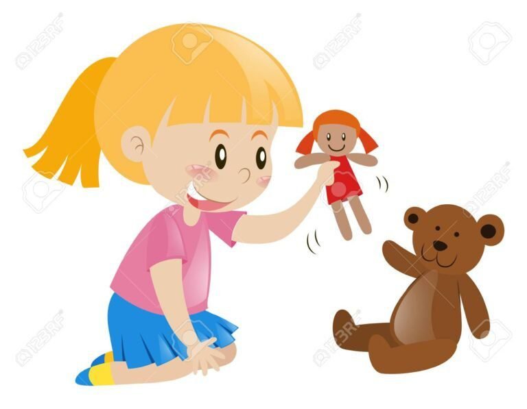 Quién es Luli Pampín y cuál es su conexión con Aram Sam Sam 9 nina jugando con un muneco de peluche