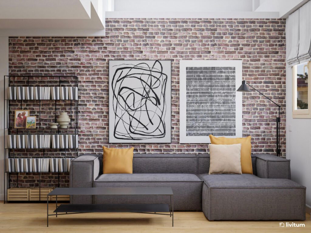 Cómo decorar paredes de ladrillo visto en un interior moderno 7 Cómo decorar paredes de ladrillo visto en un interior moderno