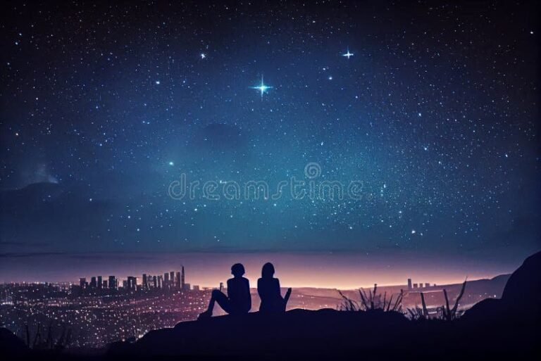 Es buena la compatibilidad entre Tauro y Cáncer en el amor 1 pareja feliz bajo un cielo estrellado