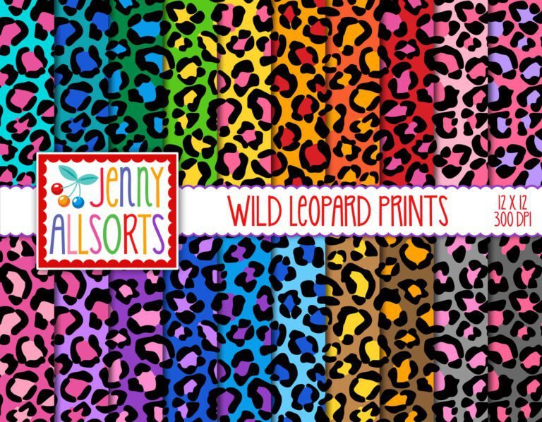 patrones de animal print en colores vibrantes