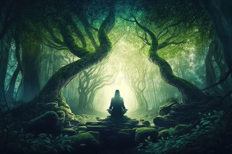 persona meditando en un entorno tranquilo 1