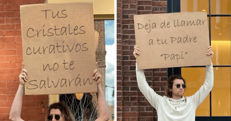 Cómo realizar una denuncia por ruidos molestos en Córdoba 5 persona senalando un cartel de queja