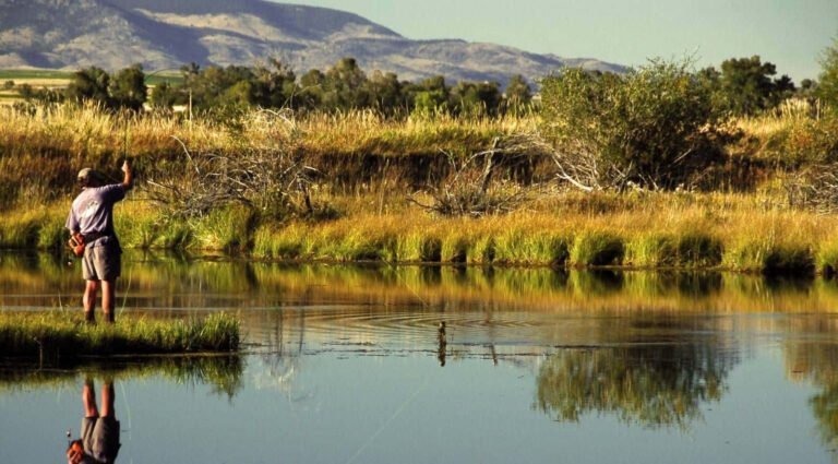 Qué incluye una guía de pesca en Villa Paranacito 14 pescador en accion en un hermoso rio