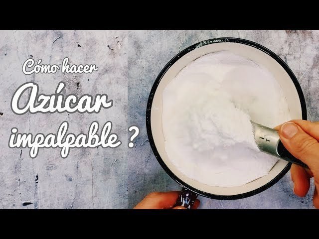 Cómo hacer azúcar impalpable para glasé en casa fácilmente