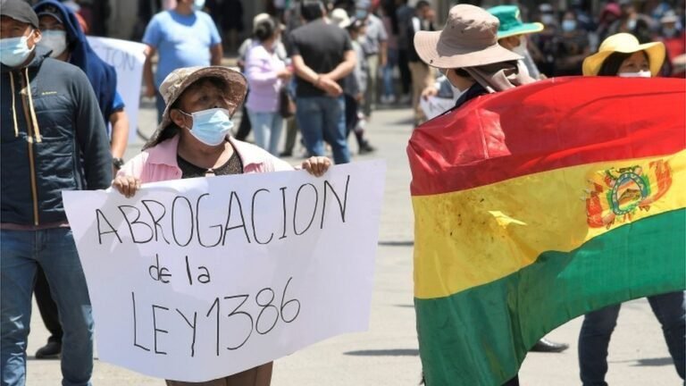 protestas masivas en bolivia