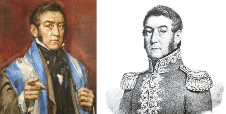 retrato de jose de san martin en accion
