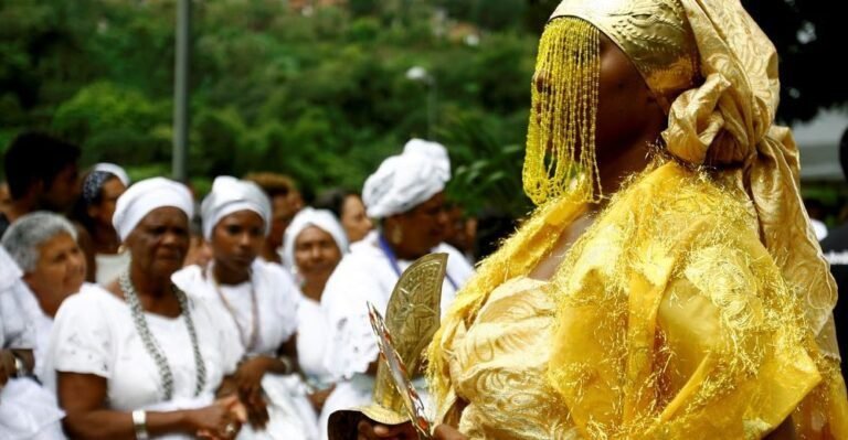 ritual de umbanda en un entorno natural 1