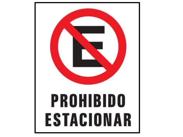 senal de transito prohibiendo estacionar 1
