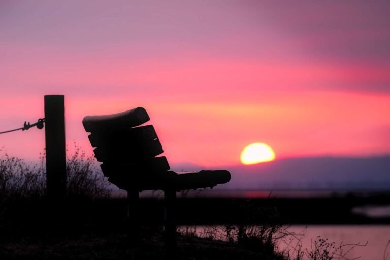 silueta de una sombra al atardecer