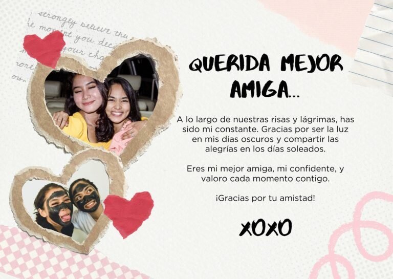 tarjetas de amistad creativas y coloridas