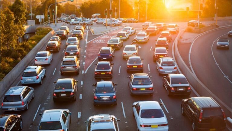 trafico urbano en una ciudad argentina 1