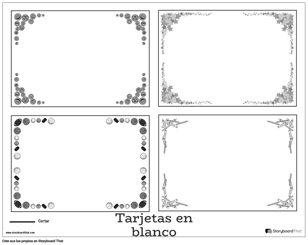 varias plantillas de tarjetas en linea