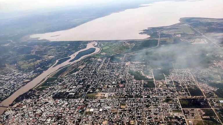 vista aerea de termas de rio hondo