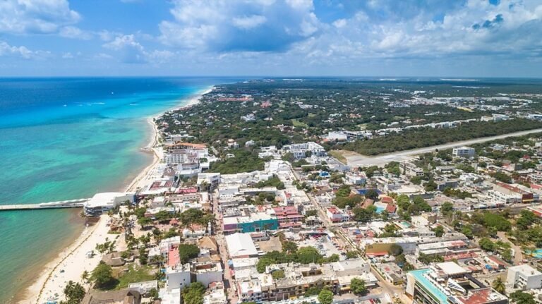 vista panoramica de playa del carmen
